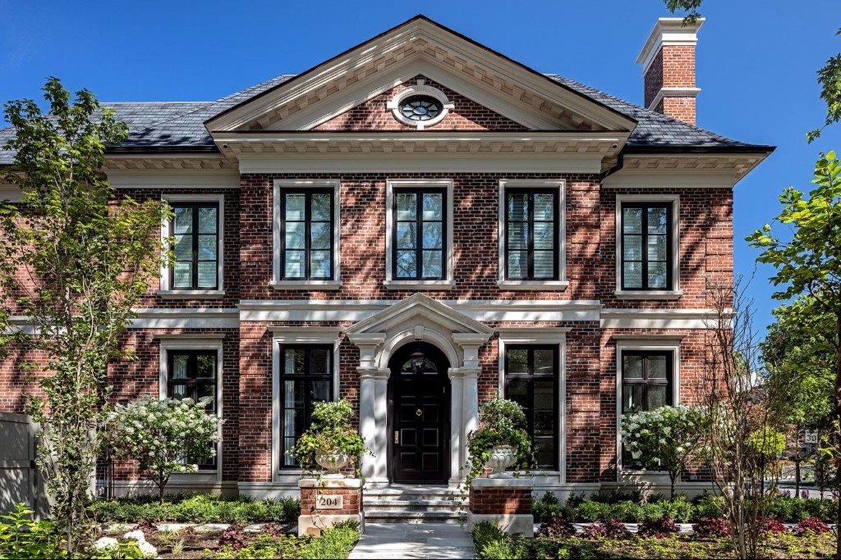Completed custom home