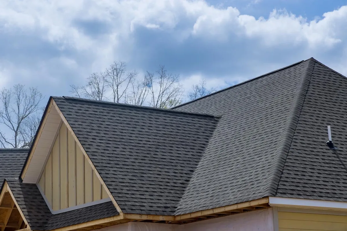 Completed architectural shingle roof